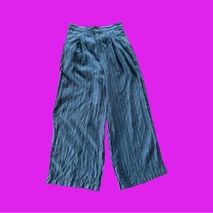 Halston Heritage Blue Wide Leg Pants